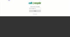 Desktop Screenshot of m.call2recycle.org